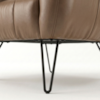 Poltrona Decorativa Malta Pes Ferro Courino TCS 729 MOLL