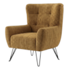 Poltrona Decorativa Malta Pes Ferro Linho Color Trend TCA 219 MOLL