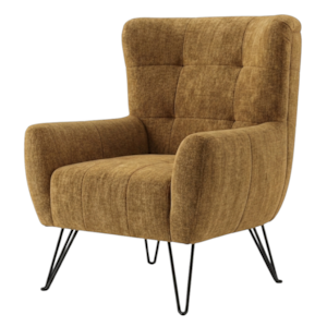 Poltrona Decorativa Malta Pes Ferro Linho Color Trend TCA 219 MOLL
