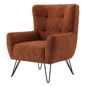Poltrona Decorativa Malta Pes Ferro Linho Color Trend TCA 303 MOLL