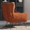 Poltrona Decorativa Malta Pes Ferro Linho Color Trend TCA 303 MOLL