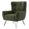 Poltrona Decorativa Malta Pes Ferro Linho Color Trend TCA 307 MOLL