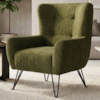 Poltrona Decorativa Malta Pes Ferro Linho Color Trend TCA 307 MOLL
