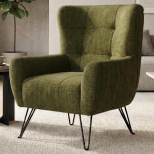 Poltrona Decorativa Malta Pes Ferro Linho Color Trend TCA 307 MOLL