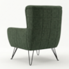 Poltrona Decorativa Malta Pes Ferro Linho Color Trend TCA 307 MOLL