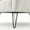 Poltrona Decorativa Malta Pes Ferro Linho TCS 701 MOLL
