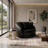 Poltrona Decorativa Maya Base Giratoria Courino TCS 724 MOLL