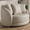 Poltrona Decorativa Maya Base Giratoria Courino TCS 725 MOLL