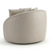 Poltrona Decorativa Maya Base Giratoria Courino TCS 725 MOLL