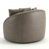 Poltrona Decorativa Maya Base Giratoria Courino TCS 729 MOLL
