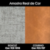 Poltrona Decorativa Maya Pes Madeira Boucle E Courino TCE 1018 TCS 727 MOLL