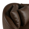 Poltrona Decorativa Maya Pes Madeira Courino TCS 721 MOLL
