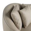 Poltrona Decorativa Maya Pes Madeira Courino TCS 725 MOLL