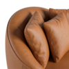 Poltrona Decorativa Maya Pes Madeira Courino TCS 727 MOLL