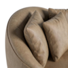 Poltrona Decorativa Maya Pes Madeira Courino TCS 729 MOLL