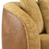 Poltrona Decorativa Maya Pes Madeira Linho Color Trend E Courino TCA 219 TCS 727 MOLL
