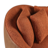 Poltrona Decorativa Maya Pes Madeira Linho Color Trend E Courino TCA 303 TCS 727 MOLL