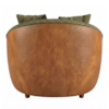 Poltrona Decorativa Maya Pes Madeira Linho Color Trend E Courino TCA 307 TCS 727 MOLL