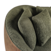 Poltrona Decorativa Maya Pes Madeira Linho Color Trend E Courino TCA 307 TCS 727 MOLL