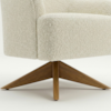 Poltrona Decorativa Naomi Base Giratoria Boucle TCE 1010 MOLL