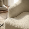 Poltrona Decorativa Naomi Base Giratoria Boucle TCE 1010 MOLL