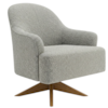 Poltrona Decorativa Naomi Base Giratoria Boucle TCE 1018 MOLL