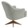 Poltrona Decorativa Naomi Base Giratoria Boucle TCE 1018 MOLL