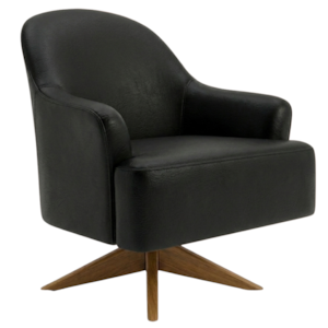 Poltrona Decorativa Naomi Base Giratoria Courino TCS 724 MOLL