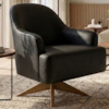 Poltrona Decorativa Naomi Base Giratoria Courino TCS 724 MOLL