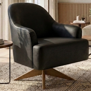 Poltrona Decorativa Naomi Base Giratoria Courino TCS 724 MOLL