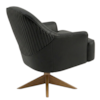 Poltrona Decorativa Naomi Base Giratoria Courino TCS 724 MOLL
