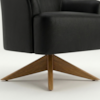 Poltrona Decorativa Naomi Base Giratoria Courino TCS 724 MOLL