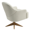 Poltrona Decorativa Naomi Base Giratoria Courino TCS 725 MOLL