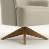 Poltrona Decorativa Naomi Base Giratoria Courino TCS 725 MOLL