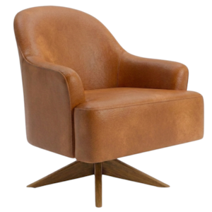 Poltrona Decorativa Naomi Base Giratoria Courino TCS 727 MOLL