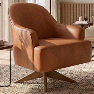 Poltrona Decorativa Naomi Base Giratoria Courino TCS 727 MOLL