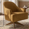 Poltrona Decorativa Naomi Base Giratoria Linho Color Trend TCA 219 MOLL