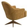 Poltrona Decorativa Naomi Base Giratoria Linho Color Trend TCA 219 MOLL