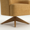 Poltrona Decorativa Naomi Base Giratoria Linho Color Trend TCA 219 MOLL