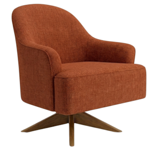 Poltrona Decorativa Naomi Base Giratoria Linho Color Trend TCA 303 MOLL