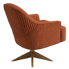 Poltrona Decorativa Naomi Base Giratoria Linho Color Trend TCA 303 MOLL