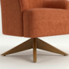 Poltrona Decorativa Naomi Base Giratoria Linho Color Trend TCA 303 MOLL