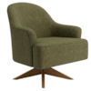 Poltrona Decorativa Naomi Base Giratoria Linho Color Trend TCA 307 MOLL