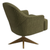 Poltrona Decorativa Naomi Base Giratoria Linho Color Trend TCA 307 MOLL
