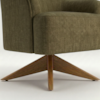 Poltrona Decorativa Naomi Base Giratoria Linho Color Trend TCA 307 MOLL