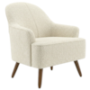 Poltrona Decorativa Naomi Pes Madeira Boucle TCE 1010 MOLL