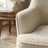 Poltrona Decorativa Naomi Pes Madeira Boucle TCE 1010 MOLL