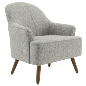 Poltrona Decorativa Naomi Pes Madeira Boucle TCE 1018 MOLL