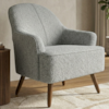 Poltrona Decorativa Naomi Pes Madeira Boucle TCE 1018 MOLL
