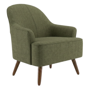 Poltrona Decorativa Naomi Pes Madeira Linho Color Trend TCA 307 MOLL